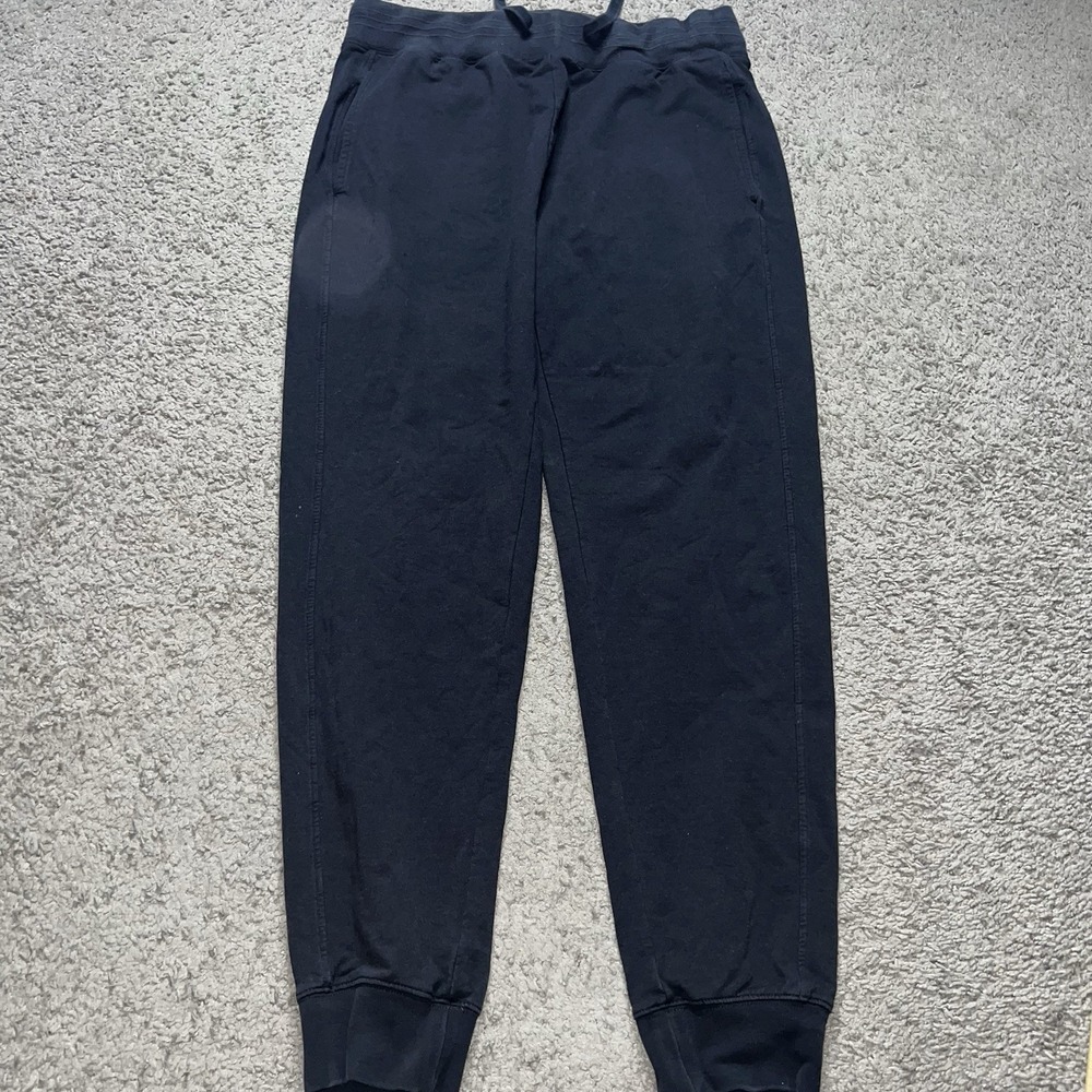 Psycho Bunny Jogger Sweatpants Mens Medium Black Logo Drawstring